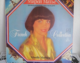 Mireille Mathieu Colección Francesa Disco de vinilo URSS /Chanson Francia pop francés 80/