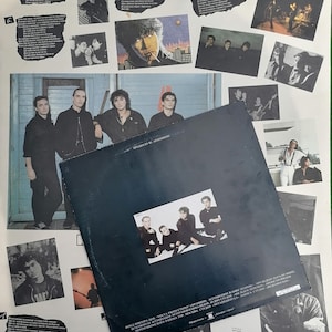 LP Kino (Kino)-Álbum negro que incluye el póster original Rare Records Victor Tsoi Rock,Rare Vintage Soviet Records,Russian Rock Band Rarity