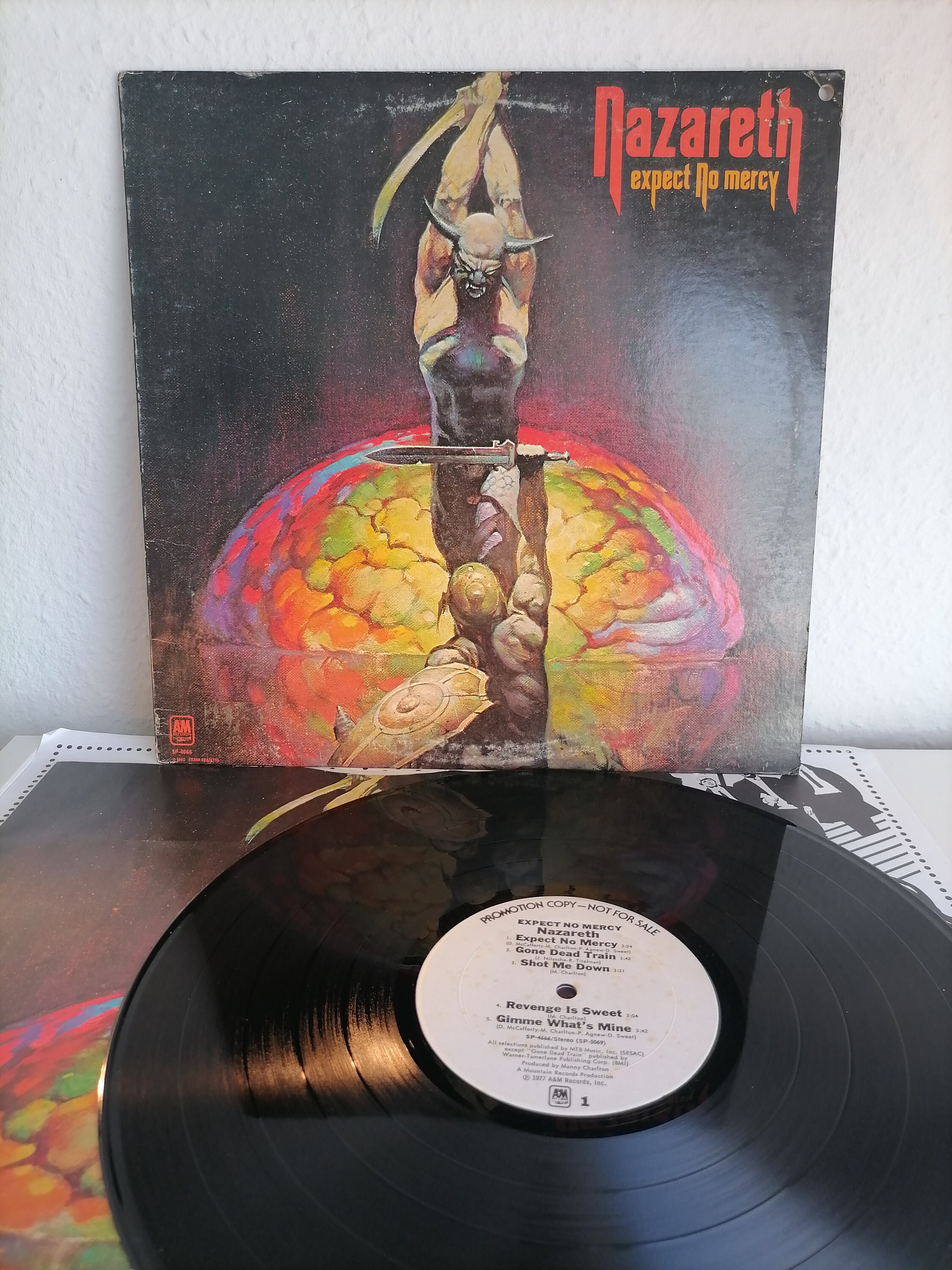 Nazareth Expect No Mercy Original 1977 White Label Promo Nazareth Expect No Mercy Original 1977 White Label Promo
