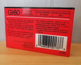 邦楽 ultra rare tape only no bar code[O.C.C./ Audio Cassette JVC GI-60 Blank,normal Type I,blank Audio Cassette