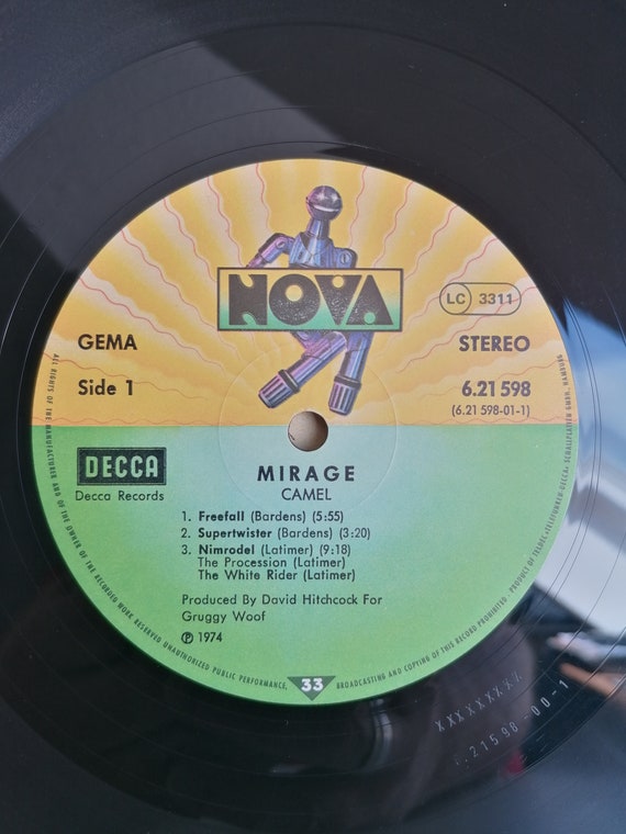 Camel - Mirage Original Vintage Vinyl Record Album 1978 Prog Rock