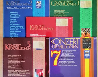 Classical Music 5 LP Deutsche Grammophon label of German/Vintage Vinyl 1967-1971/Various Baroque Romantic Classical Collection PRESTIGE