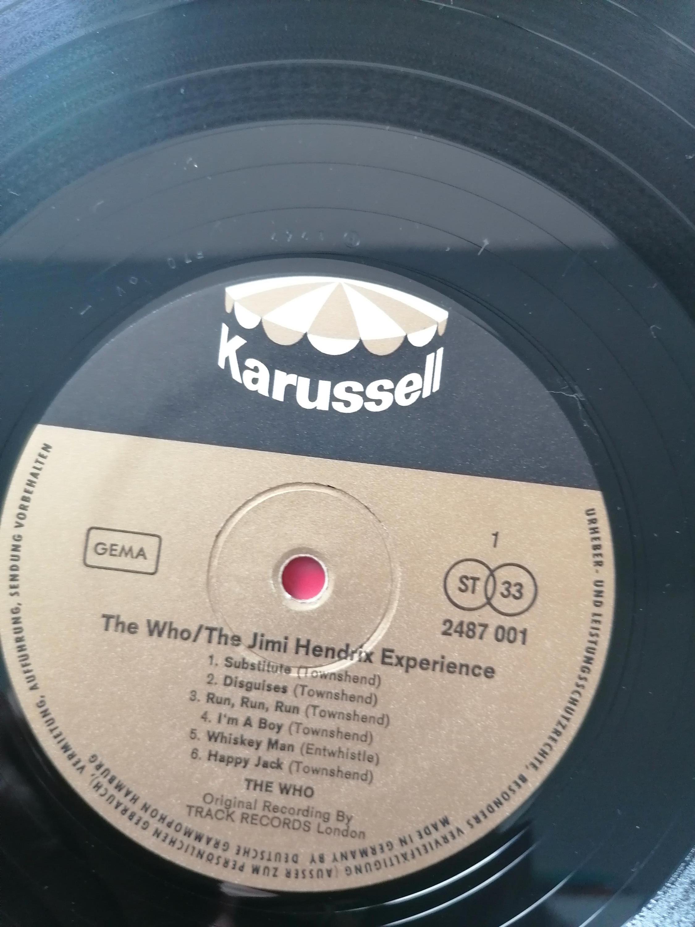 The Who & Jimi Hendrix レコード ジミ・ヘンドリックス・エクスペリエンス＆ザ・フー レコード 2枚組