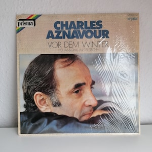 Charles Aznavour – Vor Dem Winter -Chansons In Deutsch- Record Vinyl Zeldzame originele 1976 Crystal Release / Vintage