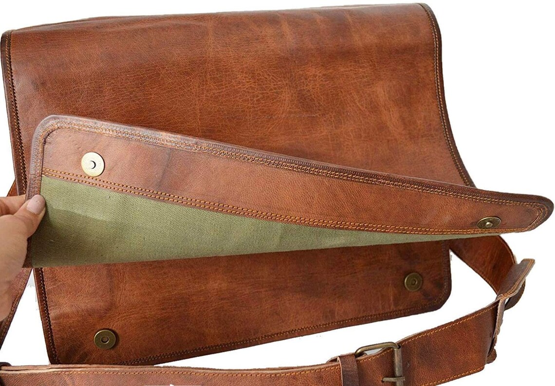 18 inch leather laptop bag