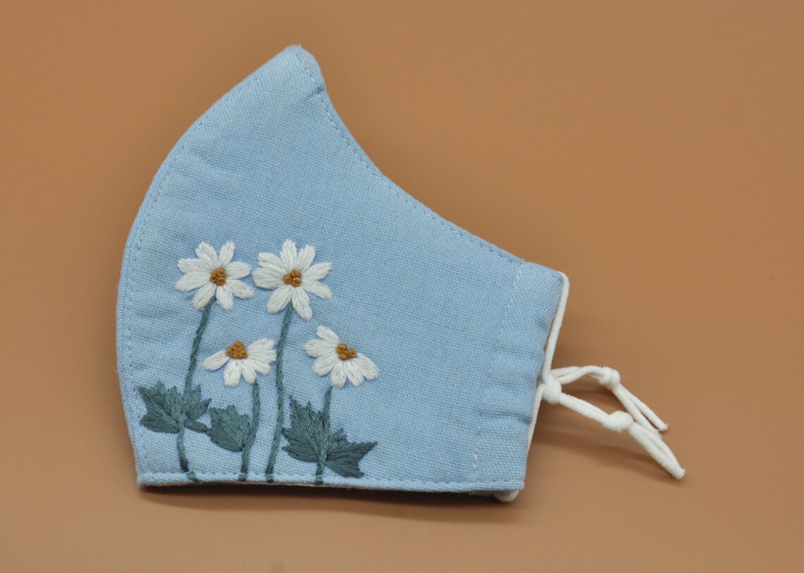 Floral jessecmault face mask hand floral jessecmault face mask  etsy