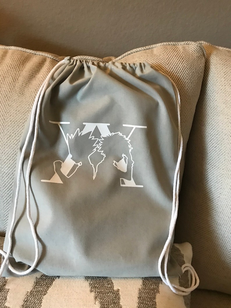 Drawstring Bag Hunter Anime Anime Gift Weeb Backpack Multiple Colors Anime Drawstring Bag