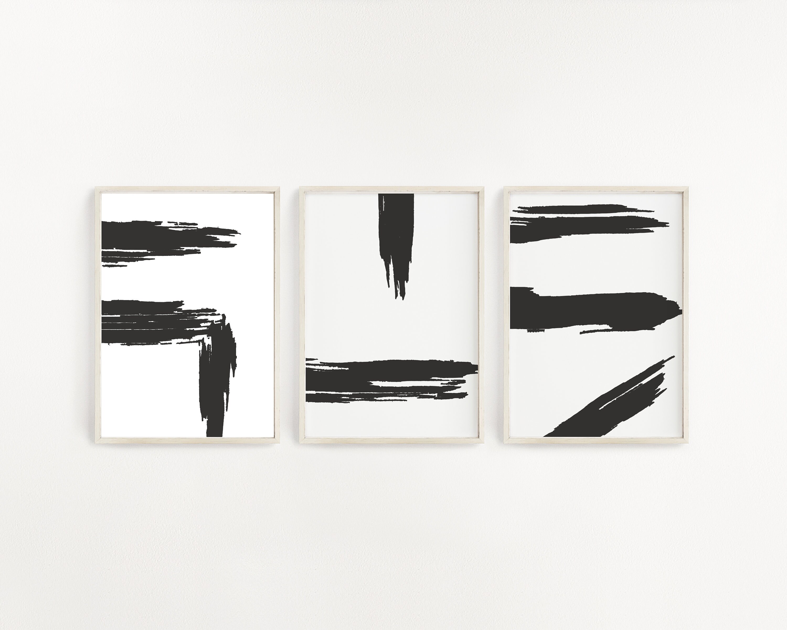 Modern Abstract Art Prints Boho Art black and white Modern Etsy