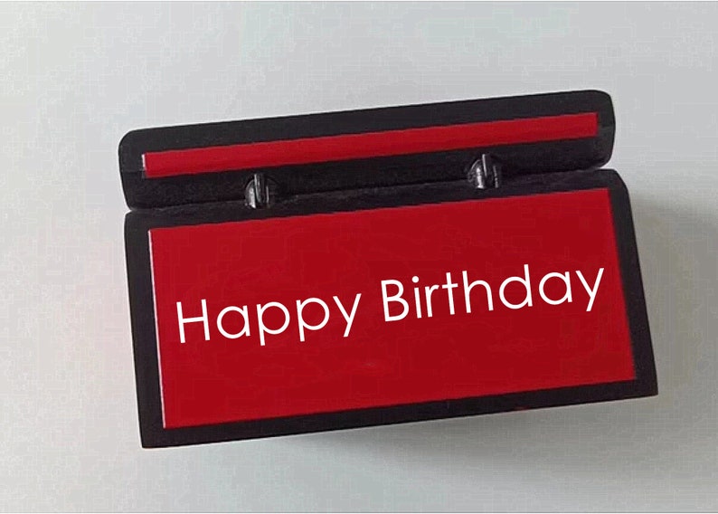 Happy Birthday Music Box Personalized Birthday Gifts for Etsy