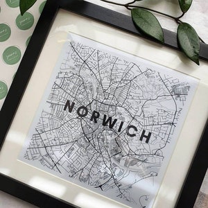 Norwich Stadsplattegrond | Vierkante afdruk