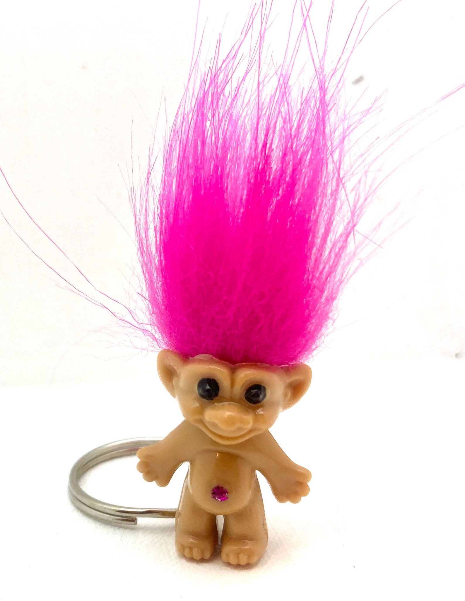 Treasure Troll Keychain Troll Vintage 90s Nostalgia Accessory Etsy
