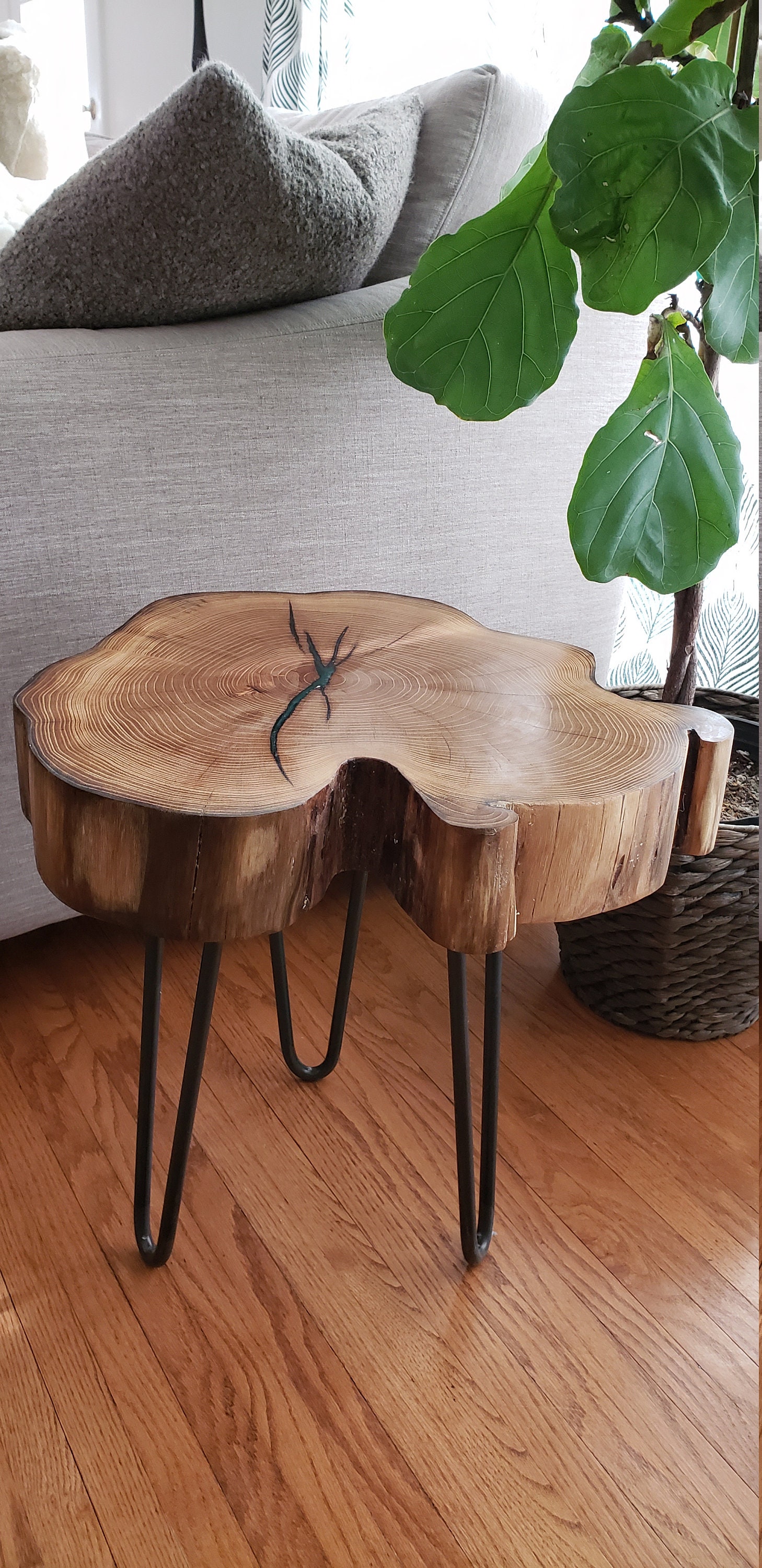 Live Edge Resin Coffee and End Tables Etsy