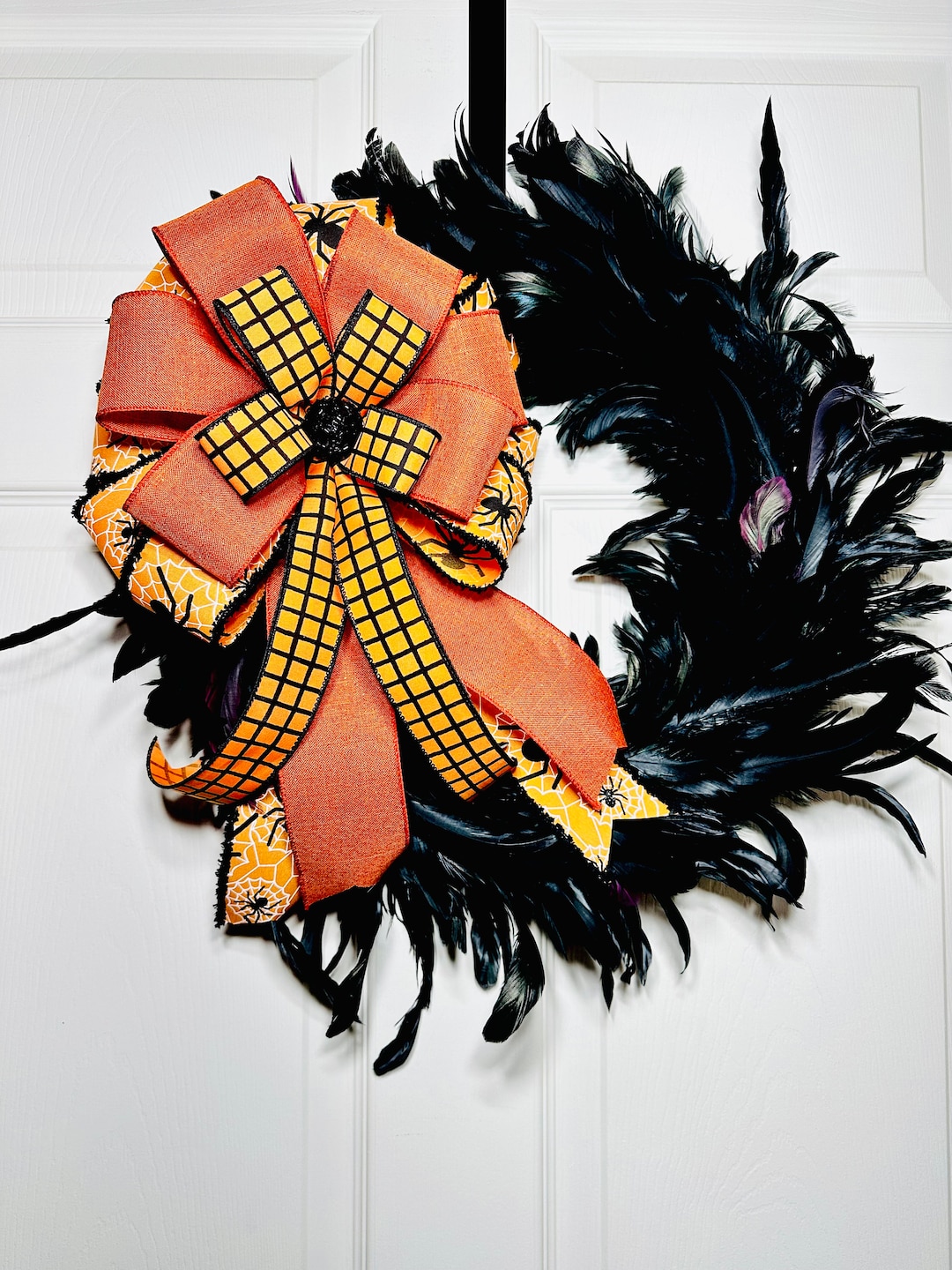 Hobbycraft Orange and Black Halloween Wreath