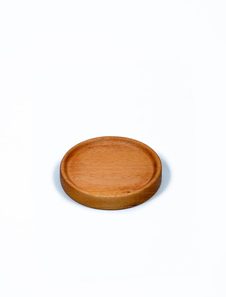 Round Solid Wood Tray Serving Tray Natural Real Solid Wood Etsy