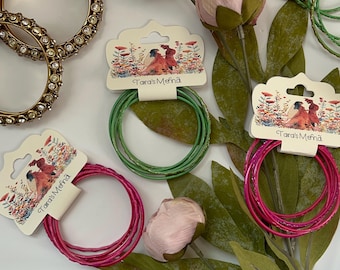 Custom Bangle Holder Card | Bracelet Card | Bangle Favour | Bangle Bar | Mehndi Favour Label