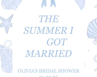The Summer I Got Married Sign | The Summer I Got Married Bridal Shower Theme | The Summer I Turned Bridal Shower Sign PNG Download | Bach