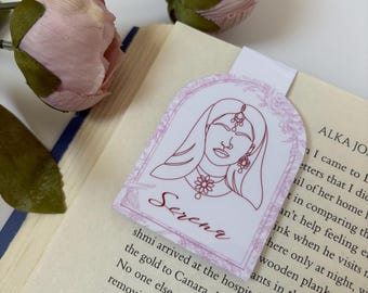 Custom Magnetic Bookmark for Bride/Bridesmaid | Indian Bride | Bridesmaid Proposal Gift | Bridal Gift | Indian Wedding Stationary