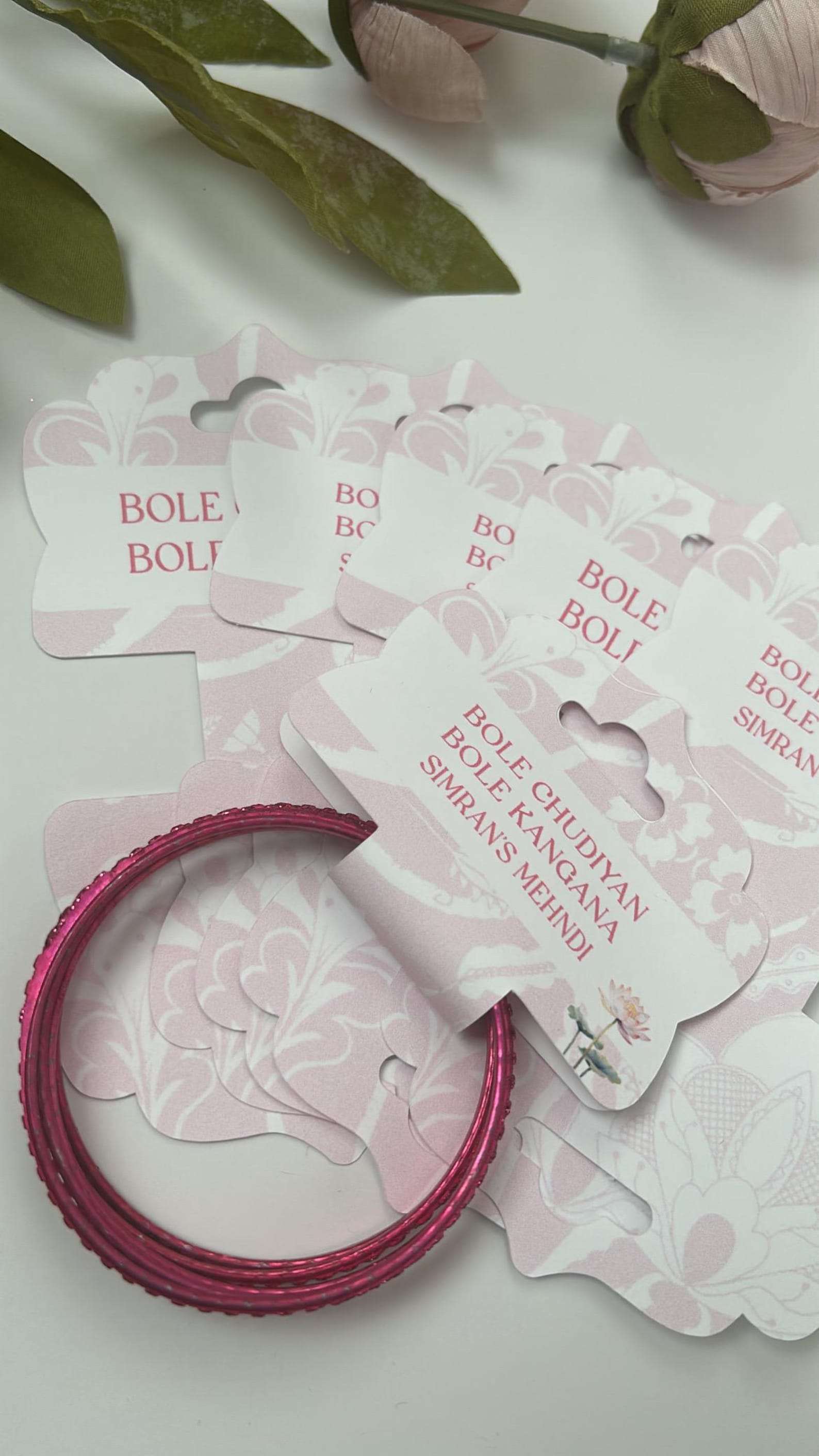 Bangles Card Custom Bangle Holder Card | Bracelet Card | Bangle Favour | Bangle Bar ...