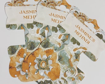 Custom Bangle Holder Card | Bracelet Card | Bangle Favour | Bangle Bar | Mehndi Favour Label
