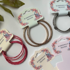 Porte-cartes jonc personnalisé | Carte Bracelet | Cadeau pour bracelet jonc | Barre jonc | Étiquette de faveur Mehndi | Faveurs du bazar de Mehndi