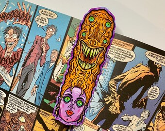Monster hairdo Bookmark: Sci-Fi Fantasy Reader Gift