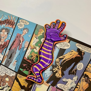 MONSTER HAND BOOKMARK | Creepy Cute Eyeball Tentacle Bookmark for Comic Lovers | Horror Book Accessory | Weird & Unique Gift for Bookworms