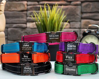 personalized dog collars etsy
