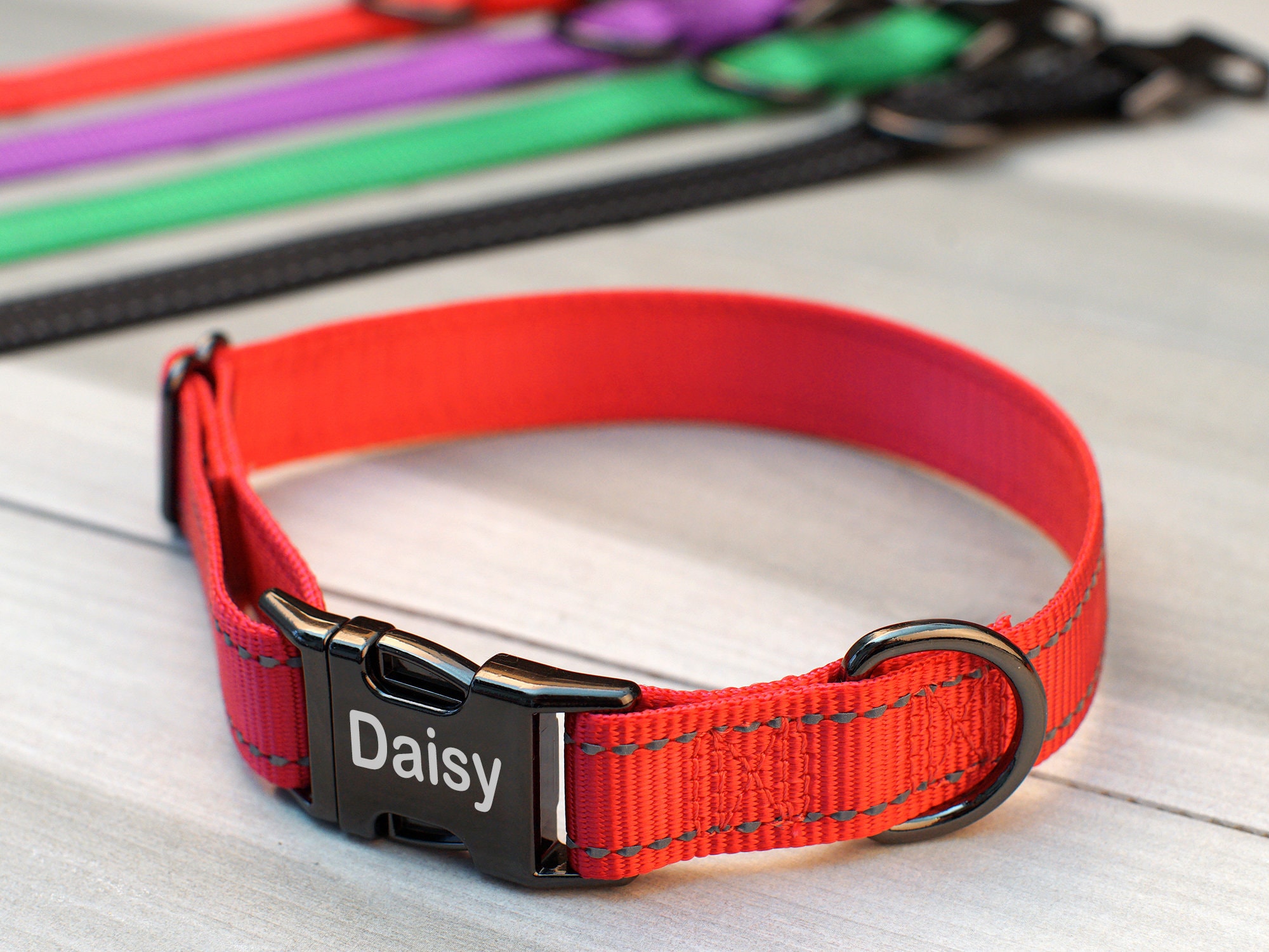 Reflective Dog Collar Personalized Custom Dog Collar with Etsy