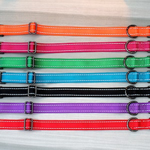 Personalized Dog Collar with Reflection, Custom Dog Collars with Engraved Buckle, Reflective Dog Collars for Boy and Girl Dogs, Puppy Collar