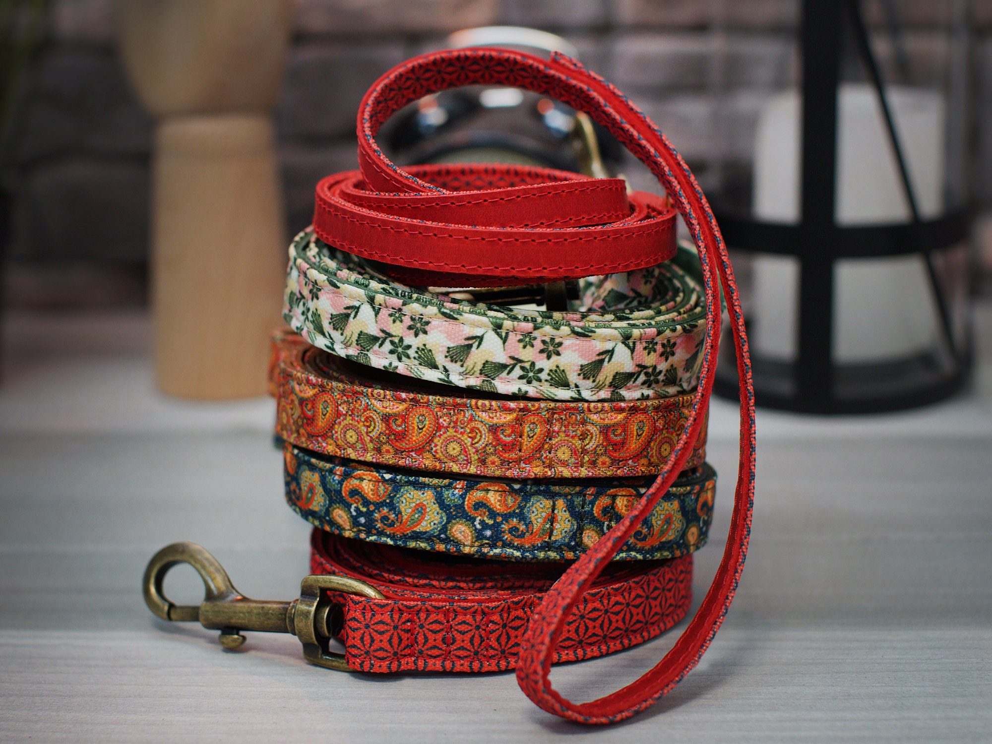 custom printed dog leashes