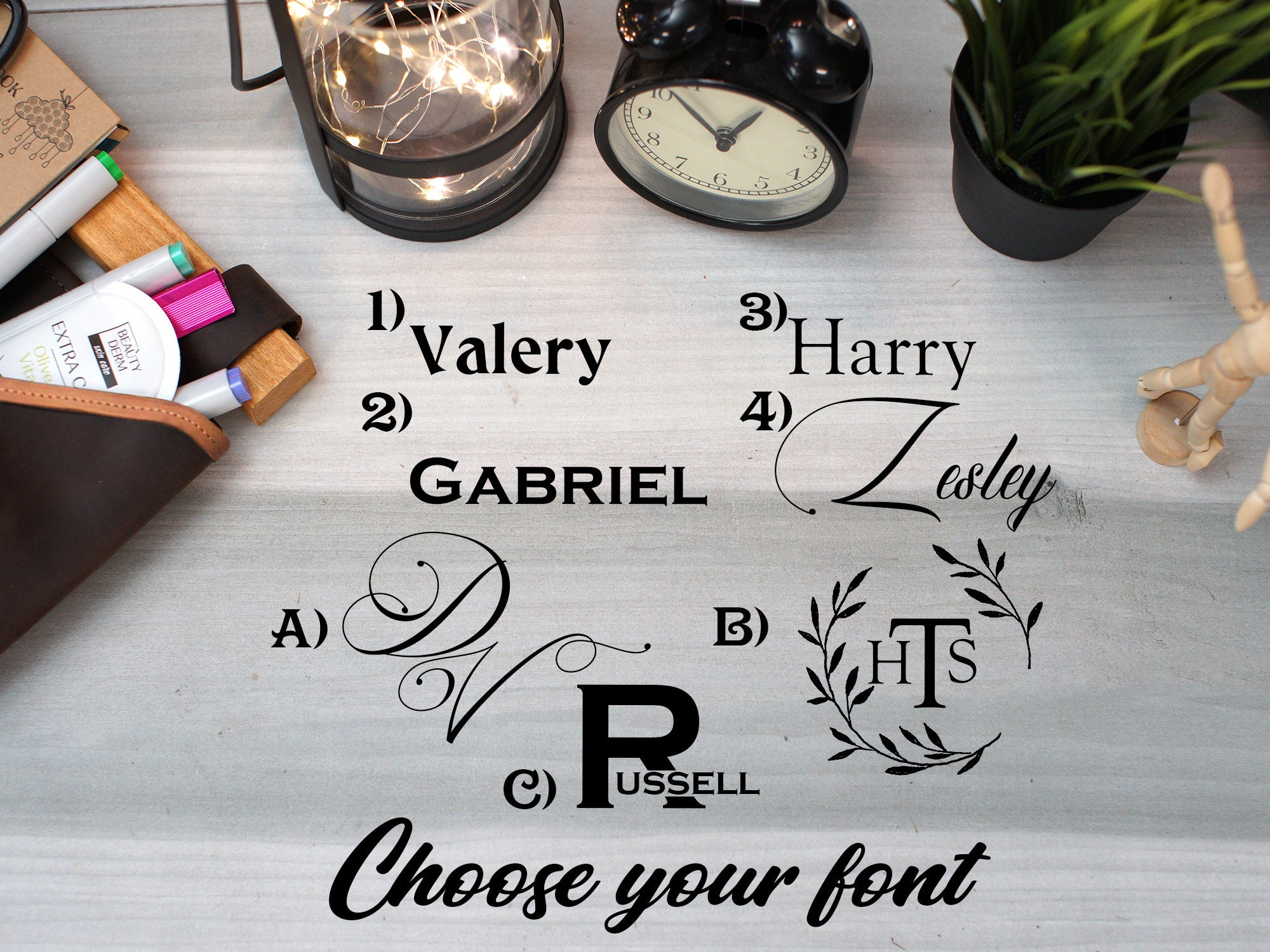 Personalized Wall Restaurant Menu Holder, Housewarming Leather Wall Mail Holder, Gift for the Home, Custom Hanging Organizer, Office Gifts