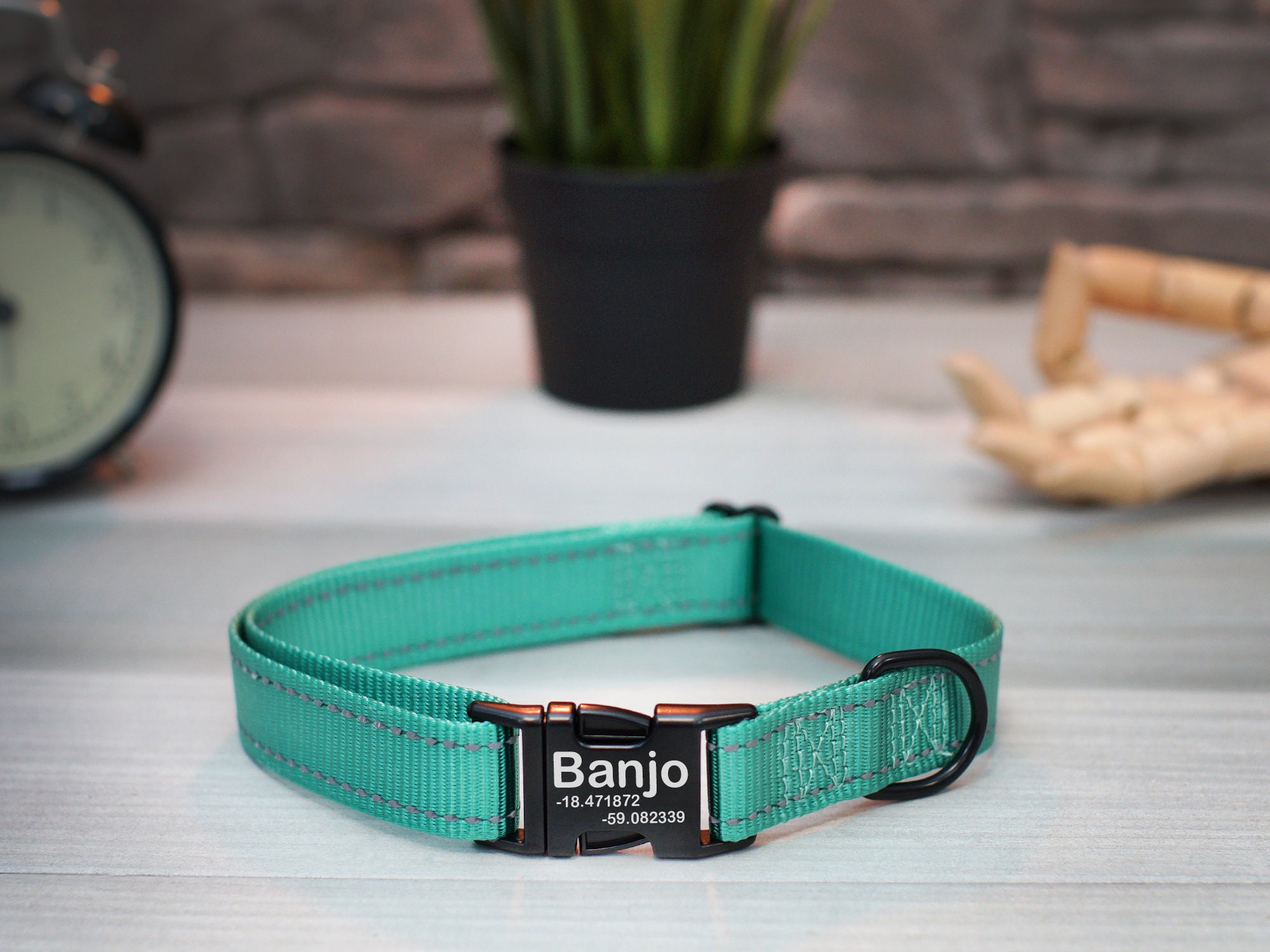 Personalized Reflective Dog Collar Custom Dog Collar with Etsy