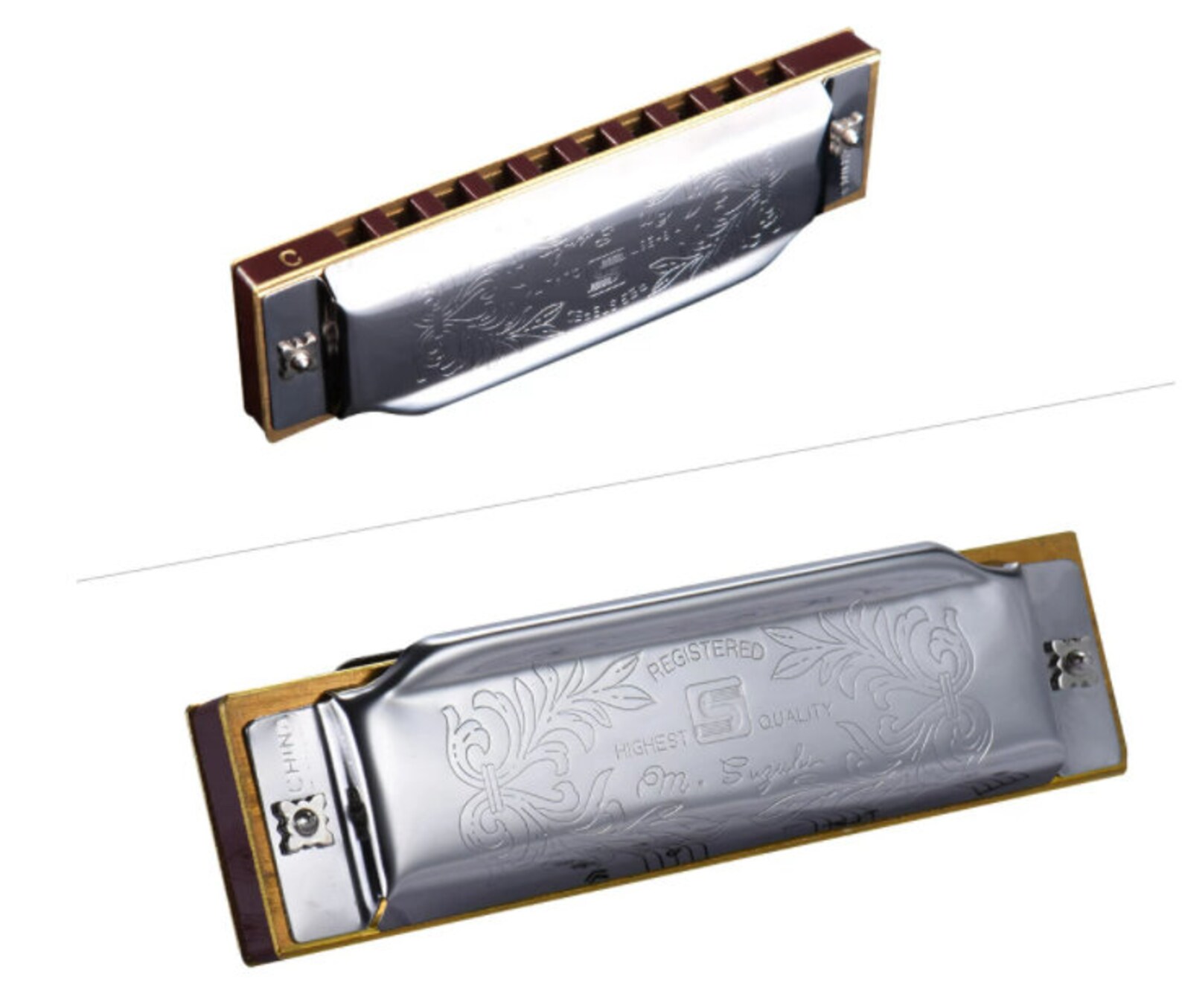 SUZUKI Folkmaster Blues Harmonica Harmonica Standard Key of C Etsy