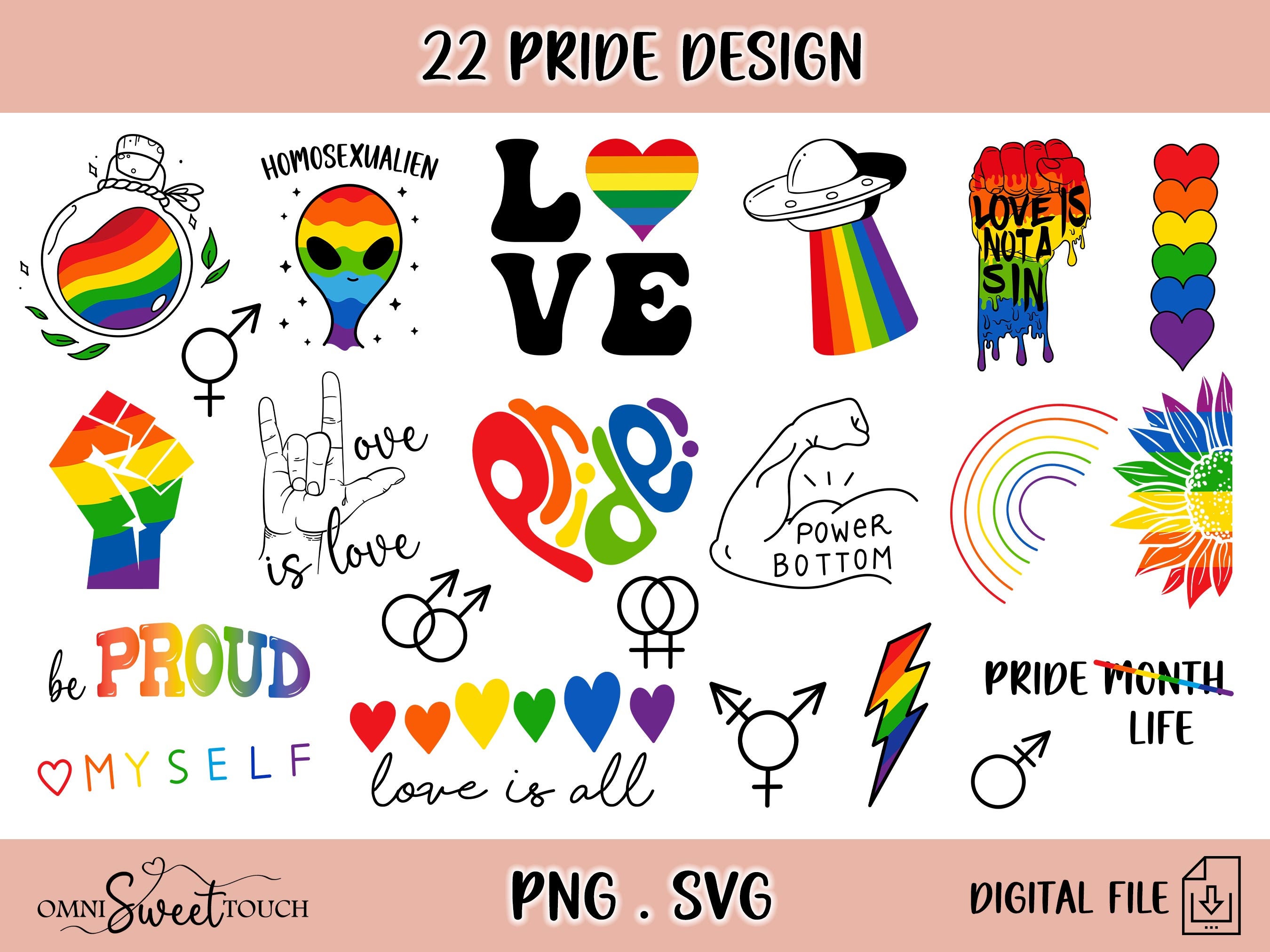 Pride Svg, Gay Svg, Lgbt Svg, Pride Love Svg, Pride Rainbow Svg ...