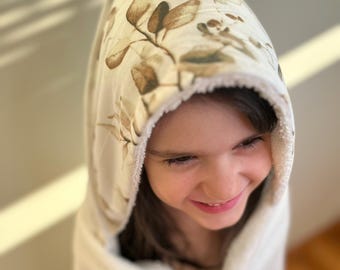 Serviette de bain à capuche pour bébé, serviette de bain en coton, poncho de bain, serviette de bain, serviette à capuche, Kapuzenhandtuch, Baby Badetuch, cape de bain