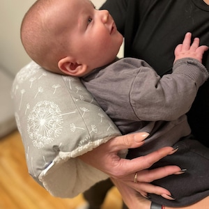 Almohada de lactancia para recién nacidos, artículo imprescindible para los nuevos padres: alivio del dolor de cuello, comodidad para alimentar con biberón o amamantar al bebé, idea de regalo para el bebé.