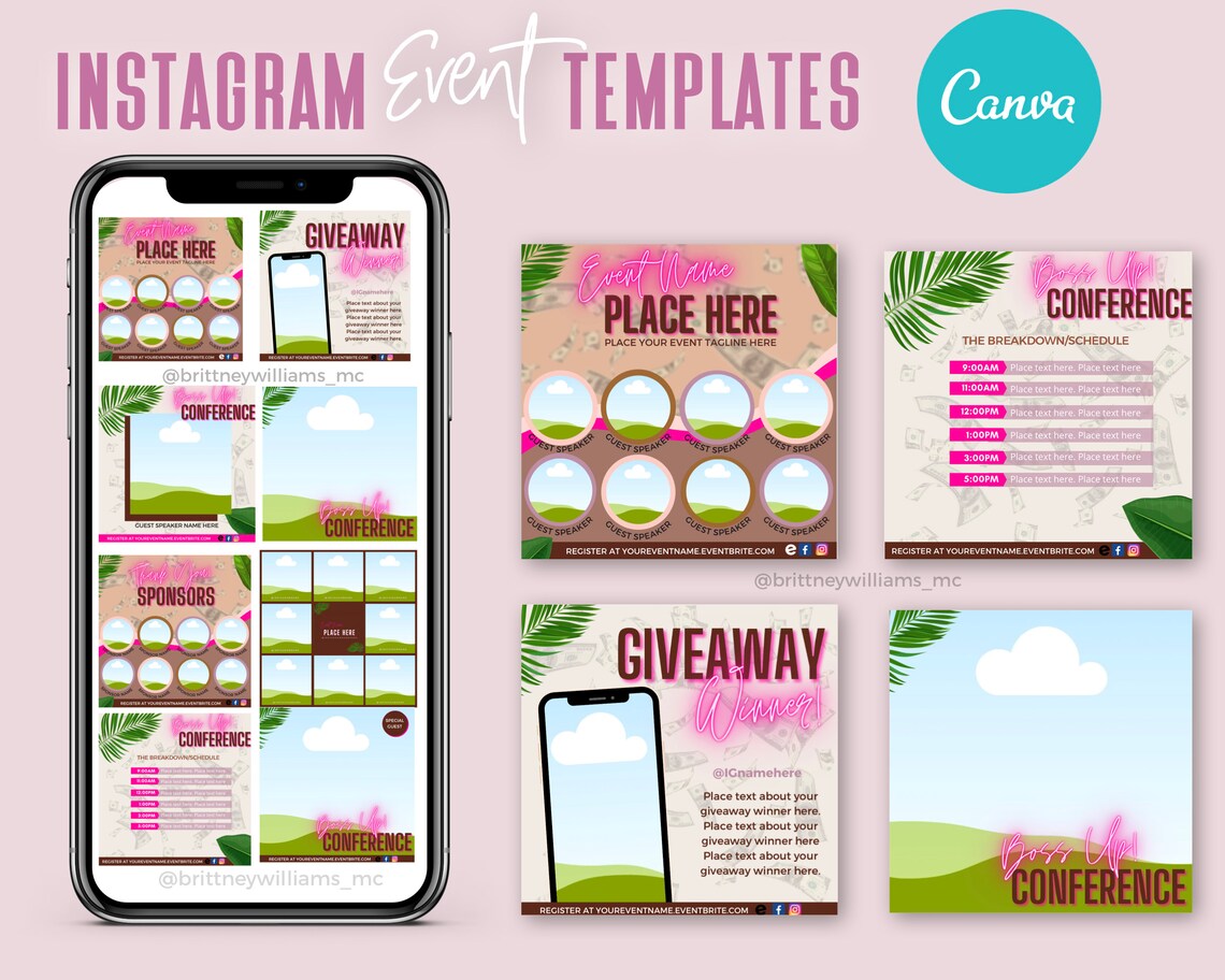 Canva Instagram Event Templates | Viral Instagram Templates | Social ...