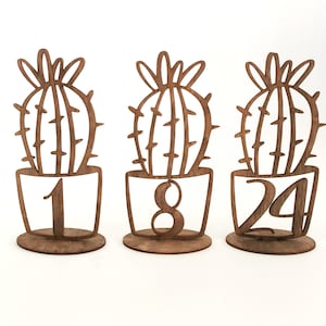 Die Zahlen sind für die Hochzeit, Tischnummer Kaktus.