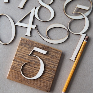 Set da 0 a 9, eleganti numeri in legno tagliati al laser per i tuoi progetti fai da te, forme in legno grezzo, materiale per artigianato