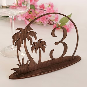 Numeri da tavolo in legno per matrimonio sulla spiaggia, decorazioni per matrimonio costiero, numeri da tavolo indipendenti a tema viaggio, numeri da tavolo per ristorante