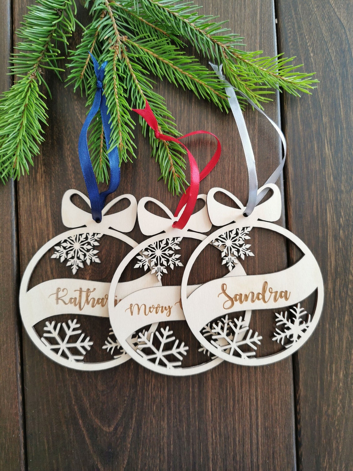 Personalized Christmas Ornaments Custom Christmas Tree Etsy