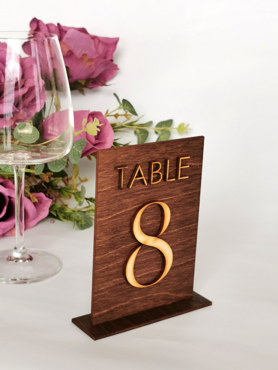 Wooden Table Numbers for Wedding, Rustic Table Numbers, Modern Wood