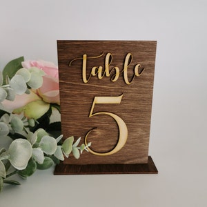 Numeri da tavolo in legno per matrimonio, numeri da tavolo rustici, numeri da tavolo moderni in legno indipendenti per bar