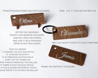 Etichette Tag In Legno Da Pianta Esagonali "Let Love Grow" Con - Foto 8