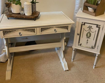 SOLD - Selsey - Dining Table/Desk and French Style Cabinet