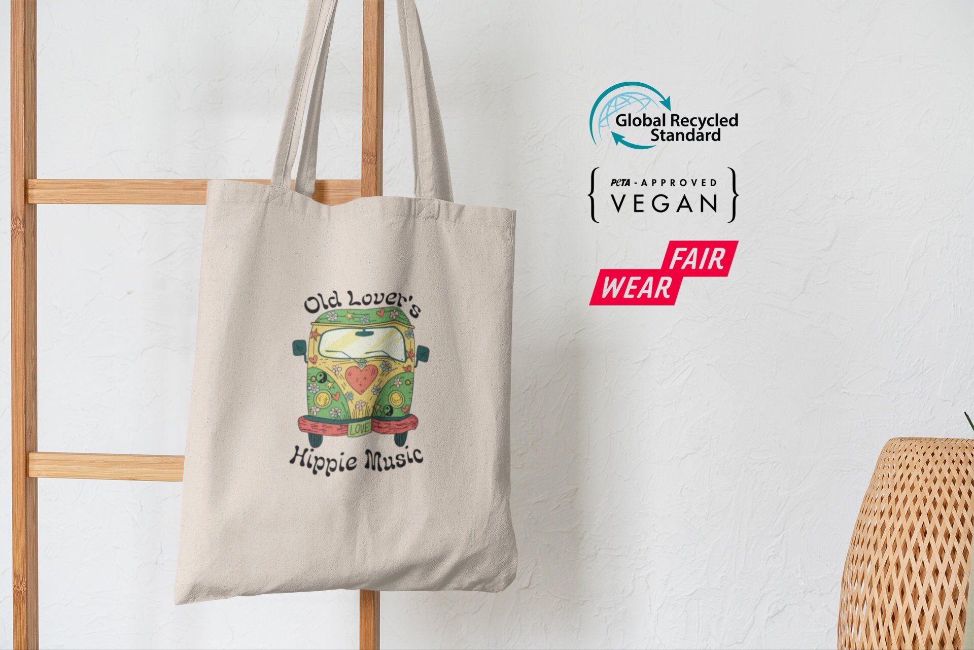 Old Lover's Hippie Music Tote Bag,  Canyon moon, Harry styles, To…