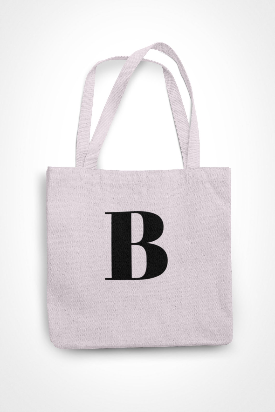 Personalised Initial Tote Bag Letter Tote Bag Personalised Etsy
