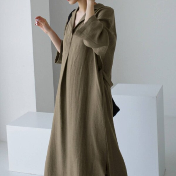 REIKI LINEN MAXI DRESS