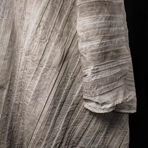 Bark Crack Indentation Cotton Linen Fabric, Textured Flax Fabric, Vintage Linen Fabric, Soft DIY Linen Cloth, Hemp Jacque