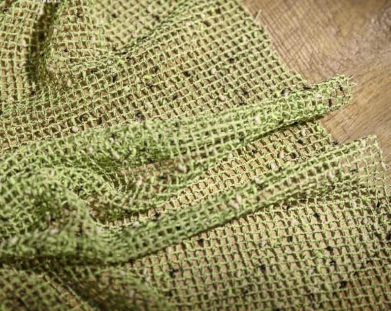 Vinatge Hole Lace Fabric, Woven Fishnet DIY Mesh Fabric, Soft Textured ...